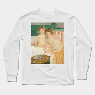 Mother and Child (Baby Getting Up from His Nap) by Mary Cassatt Long Sleeve T-Shirt